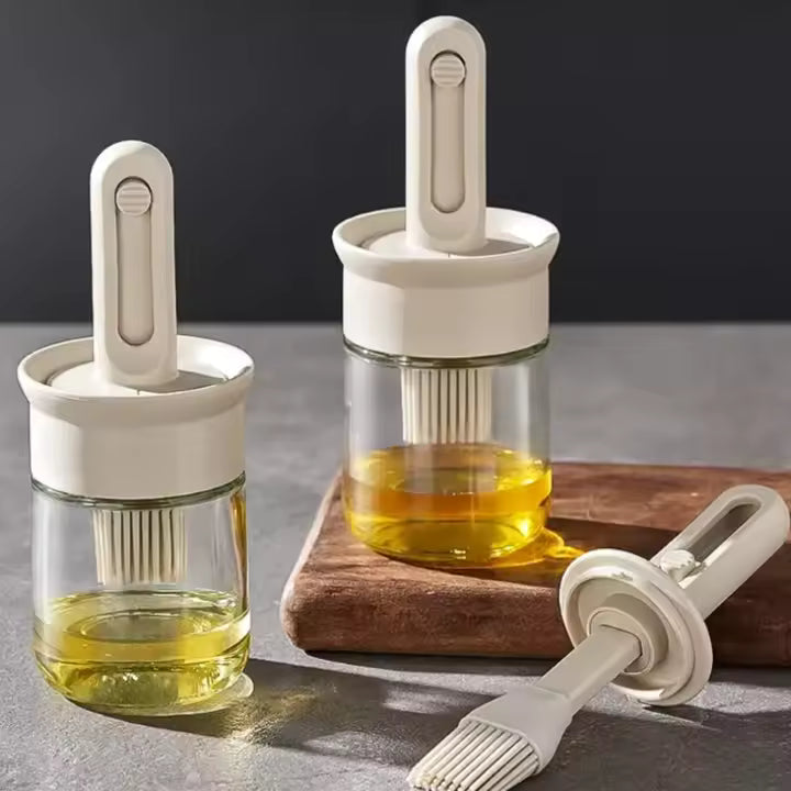 1pc Olie Dispenserfles Borstel